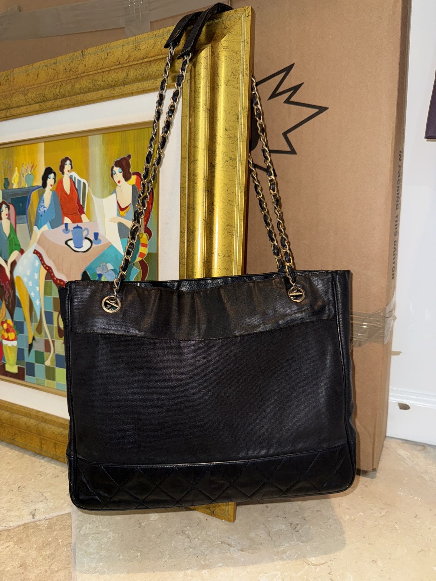 Large Chanel Leather Bag