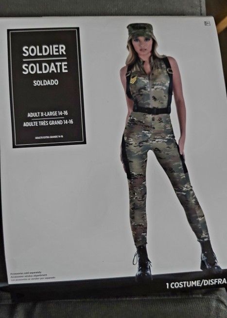 New Sexy Soldier Costume XL