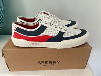 Sperry Low-Top Sneakers White Navy Red