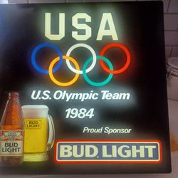 1984 Rare Bud Light sign.