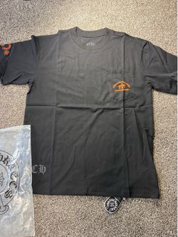 Chrome hearts short sleeve black and orange