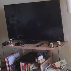 Glass and Wood TV Stand