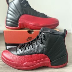 Mens Size 9 Jordan 12 Retro Flu Game Bred
