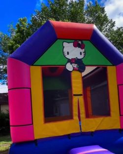 Bounce house hello kitty