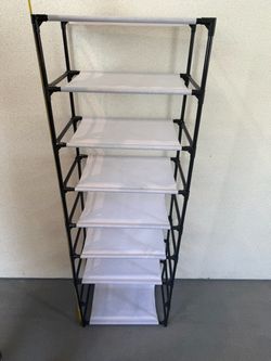 8-Tier Freestanding Shoe Rack Organizer