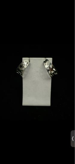 Sterling Silver Hoop Earrings — Classic Sparkle