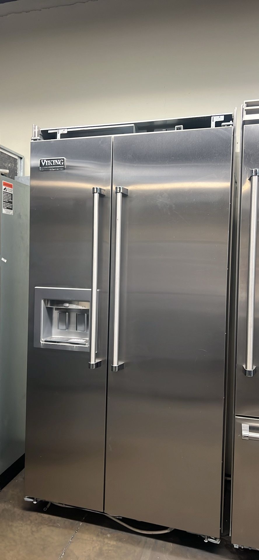 Viking 42”Wide Built In Stainless Steel Side By Side Refrigerator