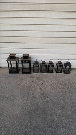7 lanterns.