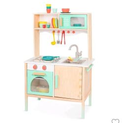 ⚡P48#17 B. $60 Toys Wooden Play Mini Chef Kitchenette and Accessories
