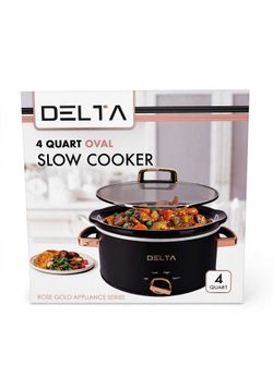 Delta 4 Quart Oval Slow Cooker