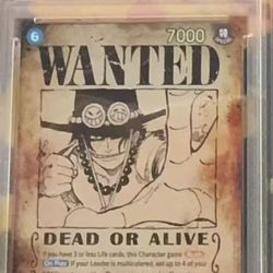 One Piece 2025 OP13-119  *ERROR Portgas.D.Ace WANTED POSTER PSA 10 