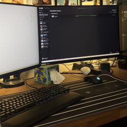 Gaming Desktop Computer With Dual Monitors, EVGA 3080ftw, AMD RYZEN 9,  32GB RAM, 6 tb Storage