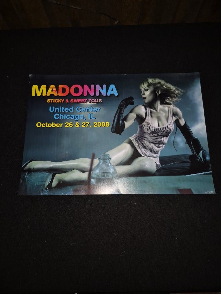 Madonna Limited STICKEY AND SWEET Tour Poster.