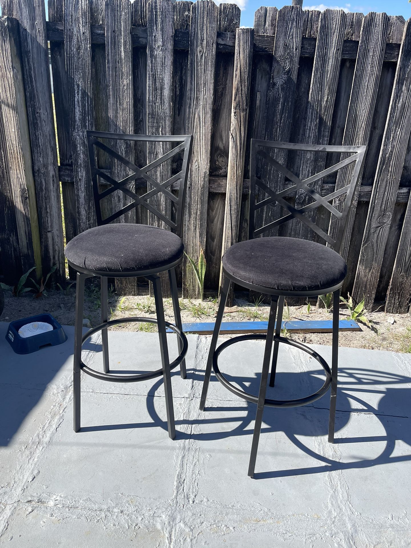 Two Bar Stools (28”H To Seat) Used But Good Condition $30 Firm On Price