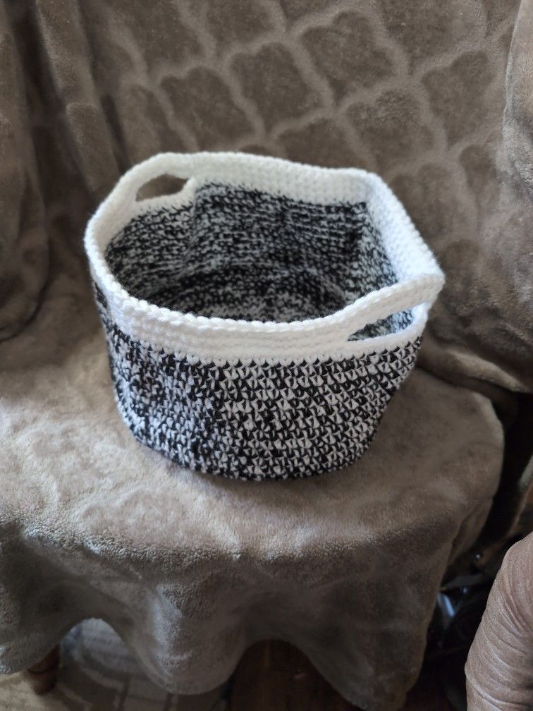 Small Crocheted Basket
