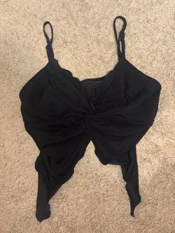 Black Asymmetrical Tank and Skirt Set (M)