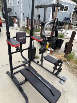 Bench Press + Weight Pull Up Bar Set Marcy