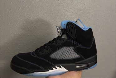 Jordan 5 black university blue size 12