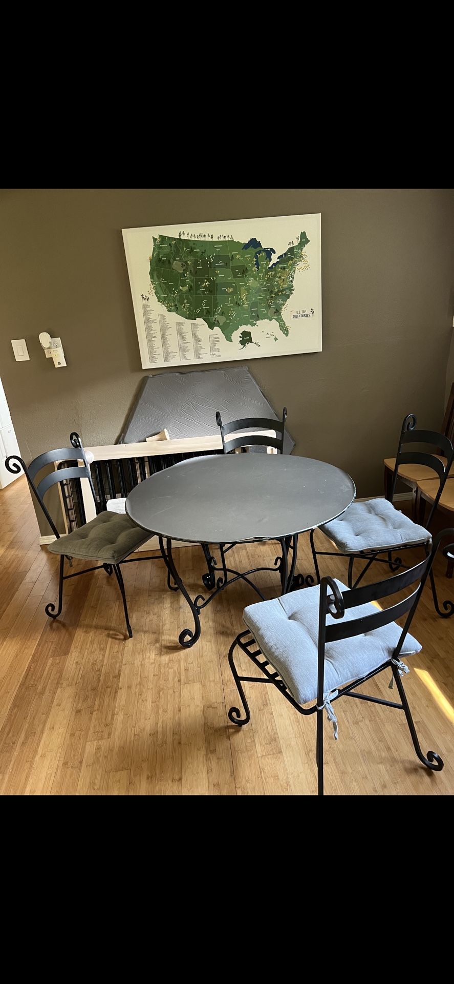 Iron Bistro Table And Chairs