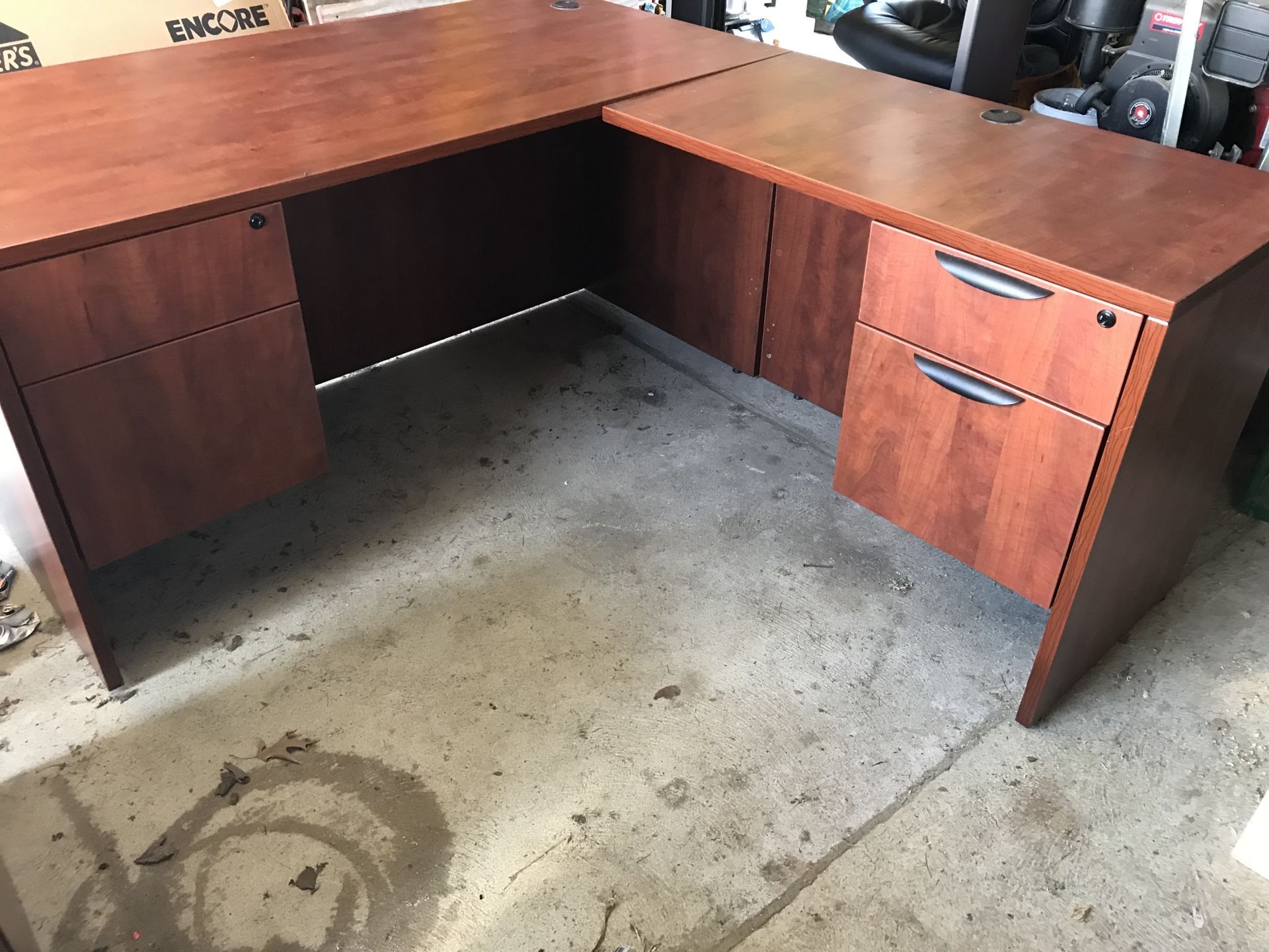 Cherry corner desk