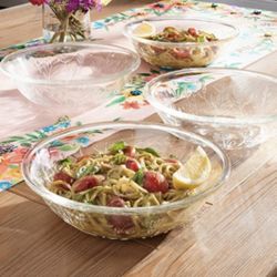 Princess House Wildflower Pasta Bowls (4)