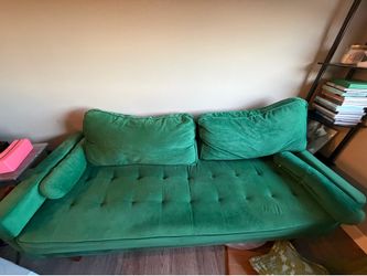 Gently Used - Amazon Green Sofa