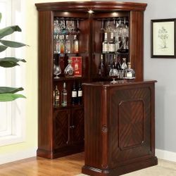 Curio cabinet and bar table set- available in cherry  Now 1798.00 Free Delivery 🚚 