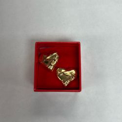 14KT GOLD HEART EARRINGS 