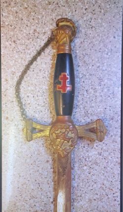 Vintage ceremonial Knights sword