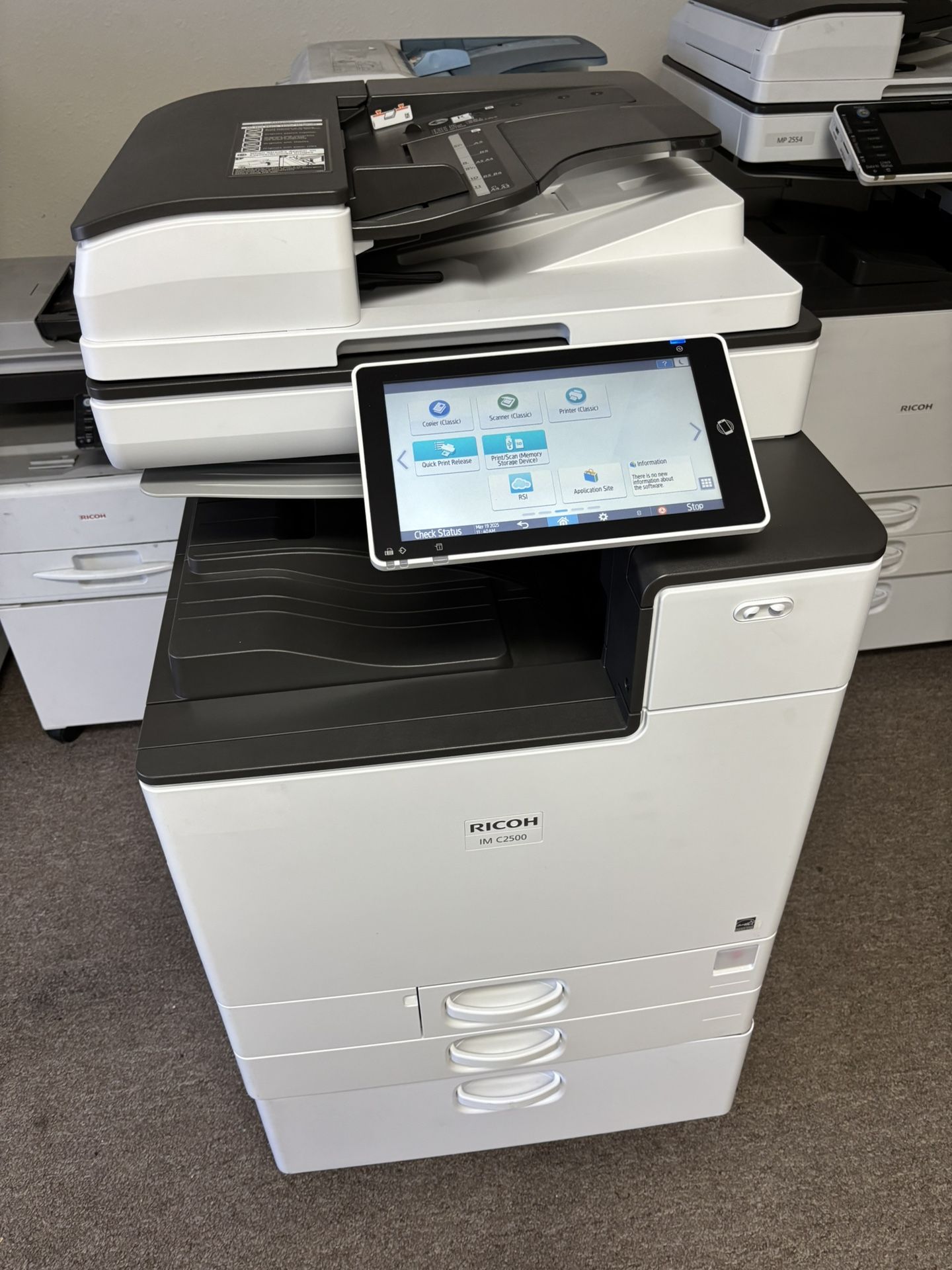 Ricoh IMC 2500 Color Printer Copier Scanner Brand New
