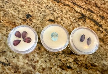 Natural Loose Gemstone Lot (10.2 TCW) - Aquamarine, Garnet, Iolite