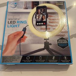 DESKTOP 10 INCH LED RING LIGHT