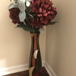 Artificial Flowers With Vase 