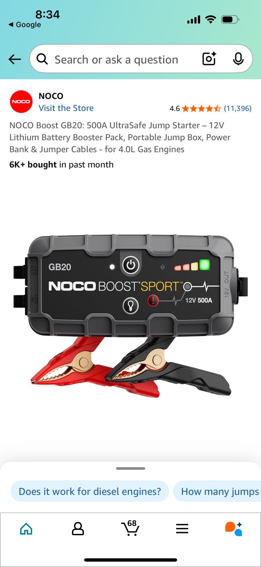 Nico Boost Support Battery Jumper