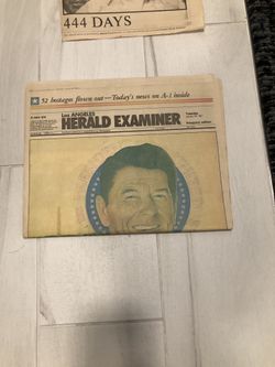 Reagan Inauguration Newspaper
