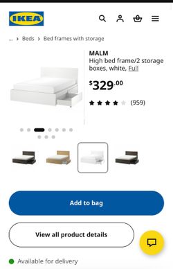 IKEA Malm Bed Frame / Storage Full Size
