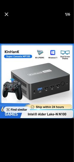Kinhank console For SS/WII/GC/MAME/PS3/PS2/Arcade, KINHANK Super Console MP100 8GB DDR5 Windows11 Video Game Console 60000+ games 70+ emulators