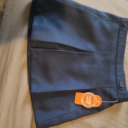 Wonder Nation Navy Pleated School Skirt -Size 5T