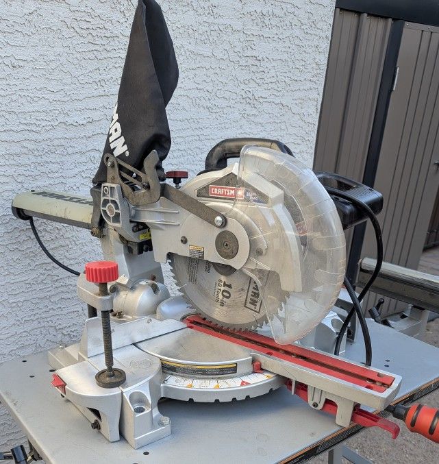 10" Craftsman sliding compound miter saw