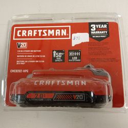 Craftsman V20 - 2.0 Lithium Ion Battery