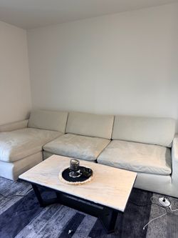 Cloud Couch DUPE and real marble top coffee table