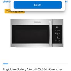 Over Head Microwave Range $10