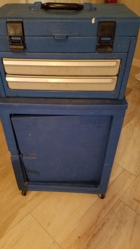 ROLLING TOOL CHEST WITH REMOVABLE TOOL BOX ON TOP