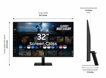 32 Inch Smart Monitor In White