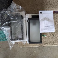 Two House Lights With GFI Outlets In Them