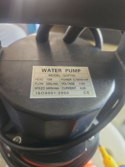OPEN BOX G  Submersible Water Pump