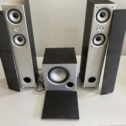 Polk Audio Monitor 50 towers and PSW10 subwoofer