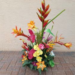 CUSTOM MADE TROPICAL DECOR FLOWER - Artificial Grass 