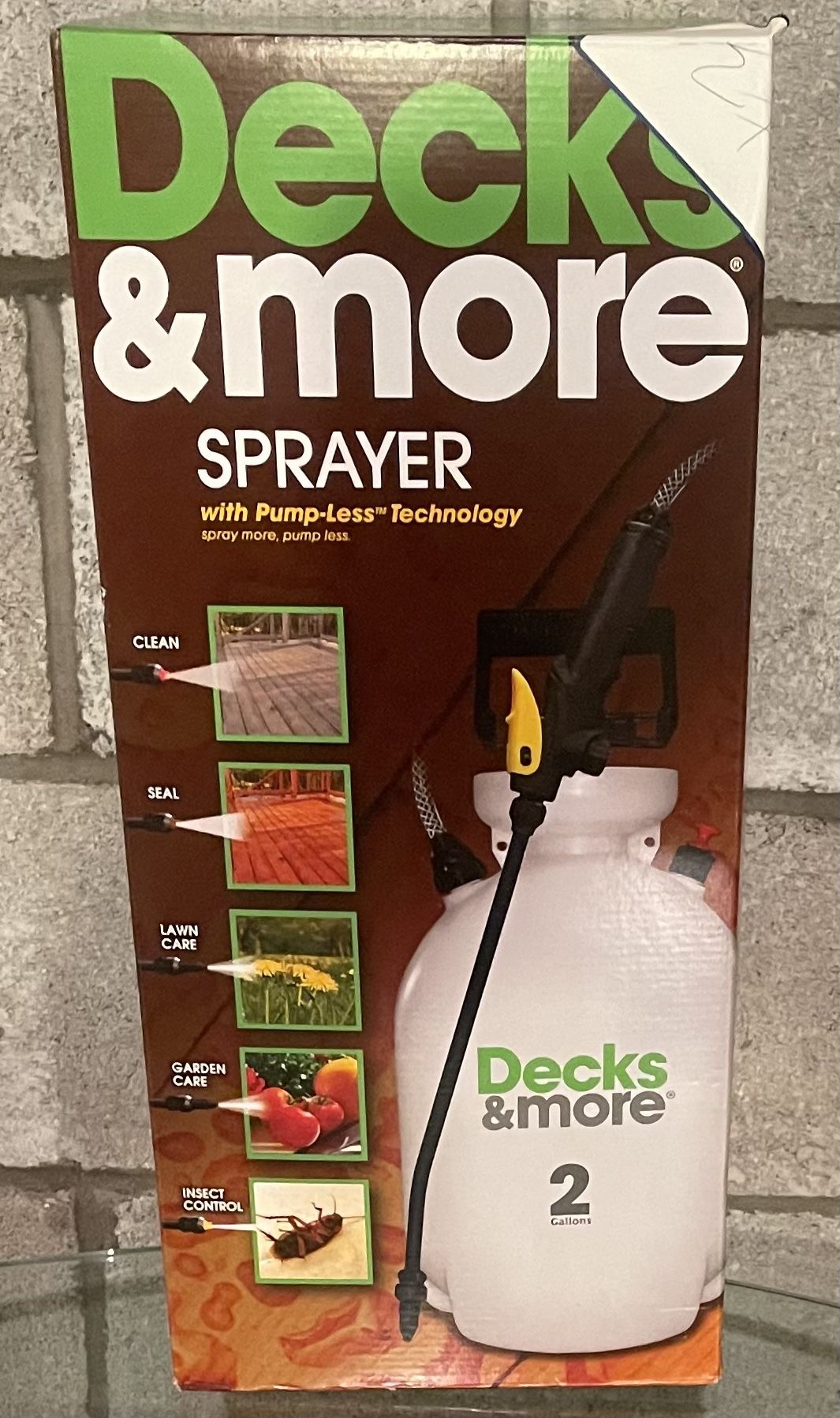 NEW! Decks & More Sprayer with Pump-less Technology - Unopened Box!