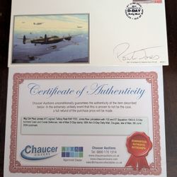 60th Anniversary of D-Day Signed By Wg Commander Paul Jones